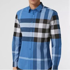 Burberry Check Stretch Cotton Poplin Shirt